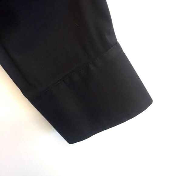 THEORY Black Button Front Tie Waist Blouse Shirt XS - Picture 4 of 9